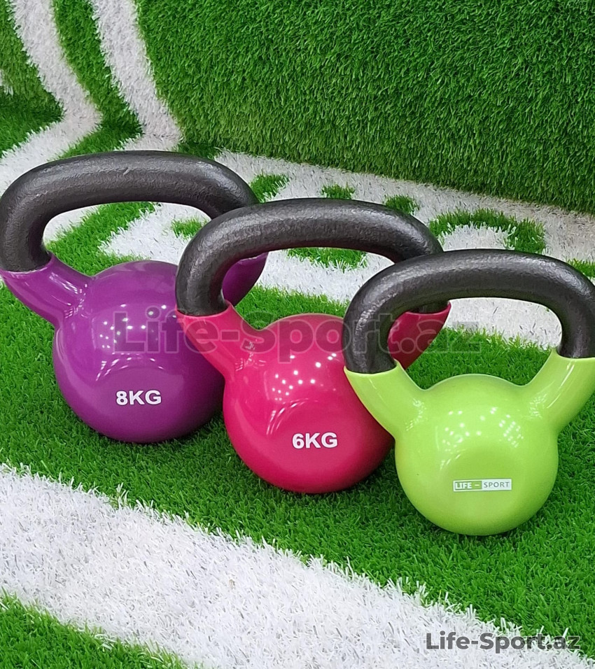 Vinil örtüklü Kettlebell / 32 kq